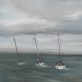 Dee Donovan Original Oil painting seascape Irish art contemporary artist beautiful Irish art interiors gorgeous yachts yacht race large scale unique piece oil painting