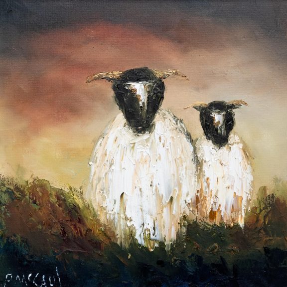 Padraig McCaul original Irish art oil painting Ireland sheep beautiful piece of original Irish art Ireland Irish art Kilbaha Gallery landscape West of Ireland WAW Interior Design modern homes