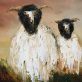 Padraig McCaul original Irish art oil painting Ireland sheep beautiful piece of original Irish art Ireland Irish art Kilbaha Gallery landscape West of Ireland WAW Interior Design modern homes