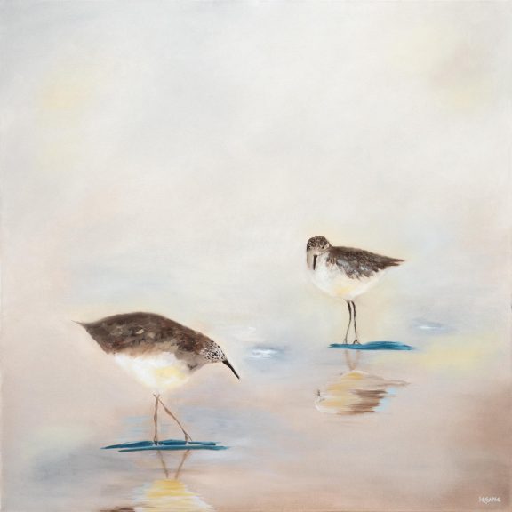 Mary Rose Keane Original Irish art painting ethereal beautiful atmospheric paintings birds water Ireland Irish art Kilbaha Gallery Large scale pieces Interior design Irish Interiors Kilbaha