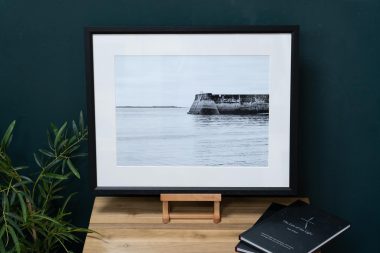Jackie McGrath Kilkee black and white photography Ireland Irish art beautifully framed Loop Head Ireland Kilbaha Gallery