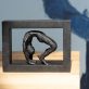 Tanya Elliott Nyegaard sculptor bronze sculpture beautiful piece 'yoga I - bronze figure small work original art Irish sculpture bronze foundry Ireland Kilbaha Gallery