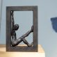 yoga II Tanya Elliott Nyegaard sculptor bronze sculpture beautiful piece 'yoga II - bronze figure small work original art Irish sculpture bronze foundry Ireland Kilbaha Gallery