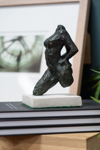 Tanya Elliott Nyegaard sculptor bronze sculpture stone base beautiful piece 'After Degas' female torso small work original art Irish sculpture bronze foundry Ireland Kilbaha Gallery