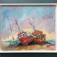 Danny V Smith boatyard beautiful boats fishing boats original Irish art acrylics Ireland sails Irish Interiors Ireland Interiors interior design gifts fishing