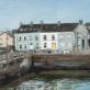 the cappa pier Kilrush swimming children jumping off pier village town seaside beautiful seascape in oils original oil painting framed work Irish art original Irish art Kilbaha Gallery Loop Head Wild Atlantic Way the ocean the turbulent seas seascape beautiful painting interiors D