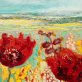 Eadaoin Harding poppies August sunshine lunasa beauty original oil painting on board beautiful work contemporary artist collectable piece Irish art Ireland Kilbaha Gallery flowers art