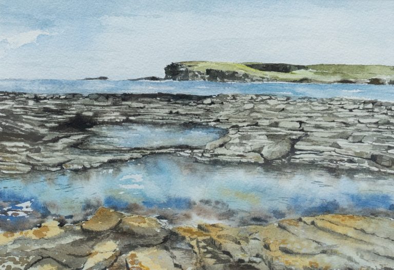 The Pollock Holes (watercolour)