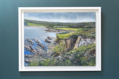 Pauline Dunleavy Original Irish Art oil painting seascape coastal paintings beautiful Irish art Ireland cliff coast Interiors