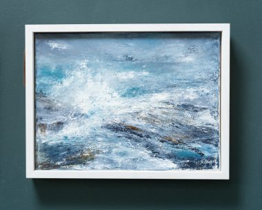 Fiona ni Chuinn Ireland WAW Irish art original art oil painting Atlantic Ocean Ireland Seascape Kilbaha Gallery interiors