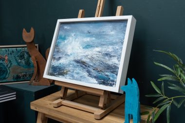 Fiona ni Chuinn Ireland WAW Irish art original art oil painting Atlantic Ocean Ireland Seascape Kilbaha Gallery interiors