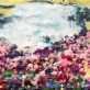 Pauline Dunleavy Encaustic beautiful painting original Irish art pigmented wax pinks yellows landscape flowers art Ireland