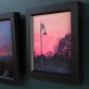 Delaney Davis urban art streetscapes beautiful skies pink sky blue sky gorgeous painting collectable work Irish art American Irish artist Kilbaha Gallery Interiors