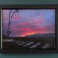 Delaney Davis urban art streetscapes beautiful skies pink sky gorgeous painting collectable work Irish art American Irish artist Kilbaha Gallery Interiors