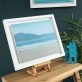 Kaye Maahs Ireland West of Ireland beach original Irish art Wild Atlantic Way beach scene beautiful sandy beach Kerry mountains Ireland seascape Interior Design Irish art teals blues sky sand mountains