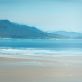 Kaye Maahs Ireland West of Ireland beach original Irish art Wild Atlantic Way beach scene beautiful sandy beach Kerry mountains Ireland seascape Interior Design Irish art teals blues sky sand mountains