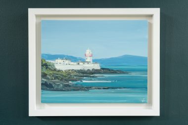 Kaye Maahs Ireland West of Ireland beach original Irish art Wild Atlantic Way beach scene beautiful sandy beach Kerry mountains Ireland seascape Interior Design Irish art teals blues sky sand mountains