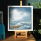 Fiona ni Chuinn contemporary Irish artist oil on canvas seascapes Ireland West of Ireland Atlantic Ocean waves drama and power of the ocean Irish interiors perfect gift painting art