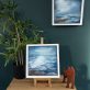 Fiona ni Chuinn contemporary Irish artist oil on canvas seascapes Ireland West of Ireland Atlantic Ocean waves drama and power of the ocean Irish interiors perfect gift painting art