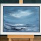 Fiona ni Chuinn contemporary Irish artist oil on canvas seascapes Ireland West of Ireland Atlantic Ocean waves drama and power of the ocean Irish interiors perfect gift painting art