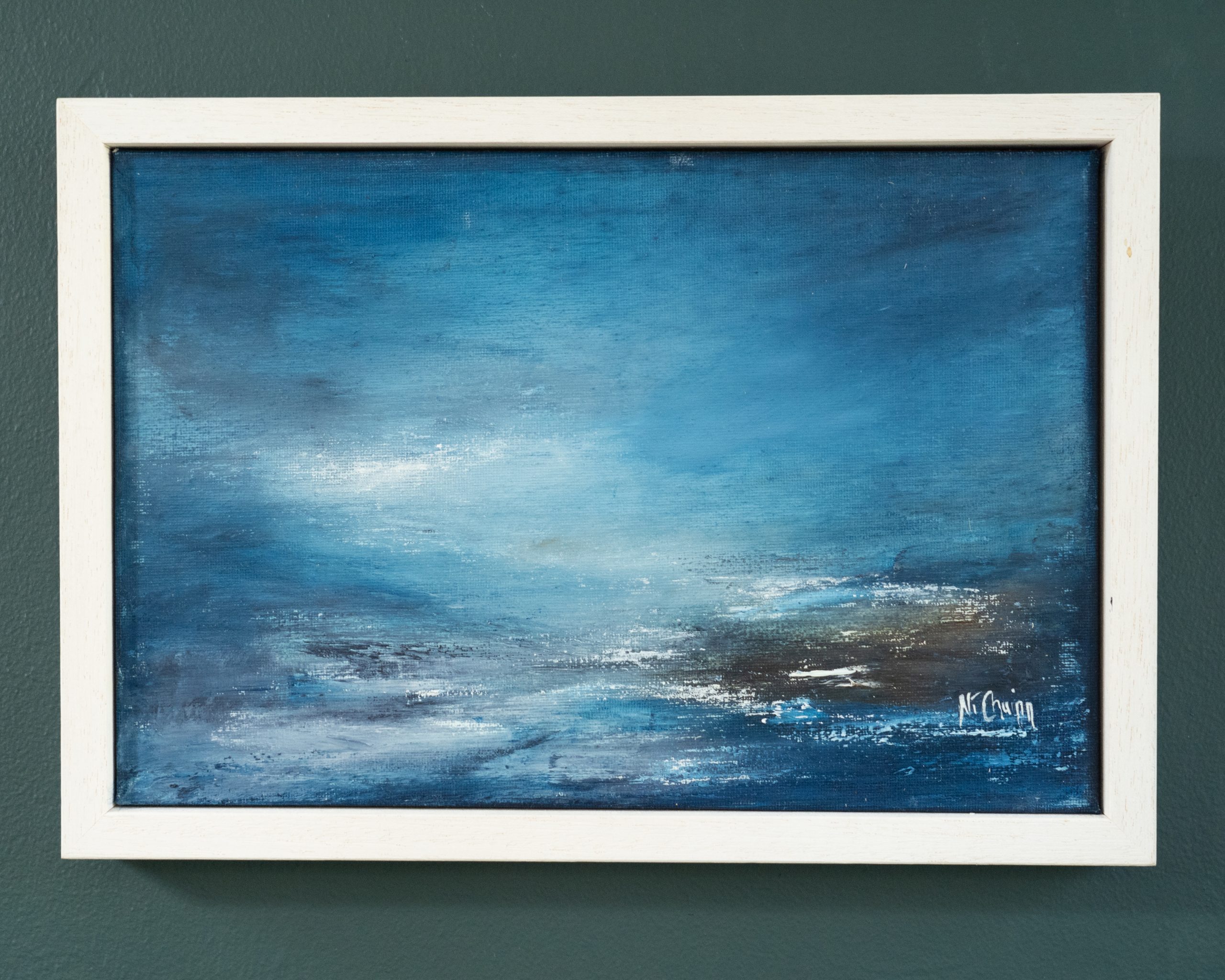 Fiona ni Chuinn contemporary Irish artist oil on canvas seascapes Ireland West of Ireland Atlantic Ocean waves drama and power of the ocean Irish interiors perfect gift painting art