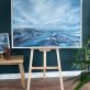 Fioan ni Chuinn contemporary Irish artist oil on canvas seascapes Ireland West of Ireland Atlantic Ocean waves drama and power of the ocean Irish interiors perfect gift painting art