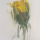 Kaye Maahs collectable Irish artist Ireland original Irish art oil on canvas dandelion bud beautiful original work Irish Interiors Ireland Kilbaha Gallery