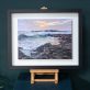 Vincent Killowry Crab Island Sunset original acrylics on board framed original painting by contemporary artist Vincent Killowry seascape original Irish art painting Ireland Irish Interiors Ireland