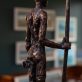 Clodagh Redden Boat Bronze standing figure large scale indoor outdoor sculpture beautiful original piece Ireland Irish art original Irish art bronze foundry contemporary take on traditional currach kilbaha gallery