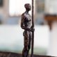 Clodagh Redden Boat Bronze standing figure large scale indoor outdoor sculpture beautiful original piece Ireland Irish art original Irish art bronze foundry contemporary take on traditional currach kilbaha gallery