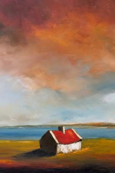 Padraig McCaul Original Irish art painting beautiful original art oil on canvas framed work Irish Interiors Ireland Painting Ireland contemporary artist oil on canvas West of Ireland painting