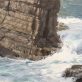 Ivan Daly original Irish art seascape Ireland West of Ireland Irish art oil paintings Irish Interiors contemporary spaces art sea cliffs cliff coast Kilbaha Gallery