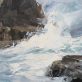 Ivan Daly original Irish art seascape Ireland West of Ireland Irish art oil paintings Irish Interiors contemporary spaces art sea cliffs cliff coast Kilbaha Gallery