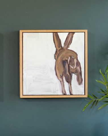 Kaye Maahs Hares Original oil on canvas original painting collectable artist RHA selected artist contemporary art talented collectable artist Ireland Irish Interiors animal art hare art Irish art