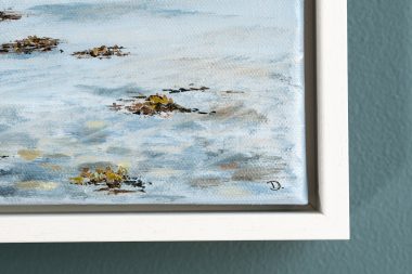 beautiful painting Ireland Kilbaha Gallery Birdwatch Ireland Birds Heron Seabird Blue Seascape